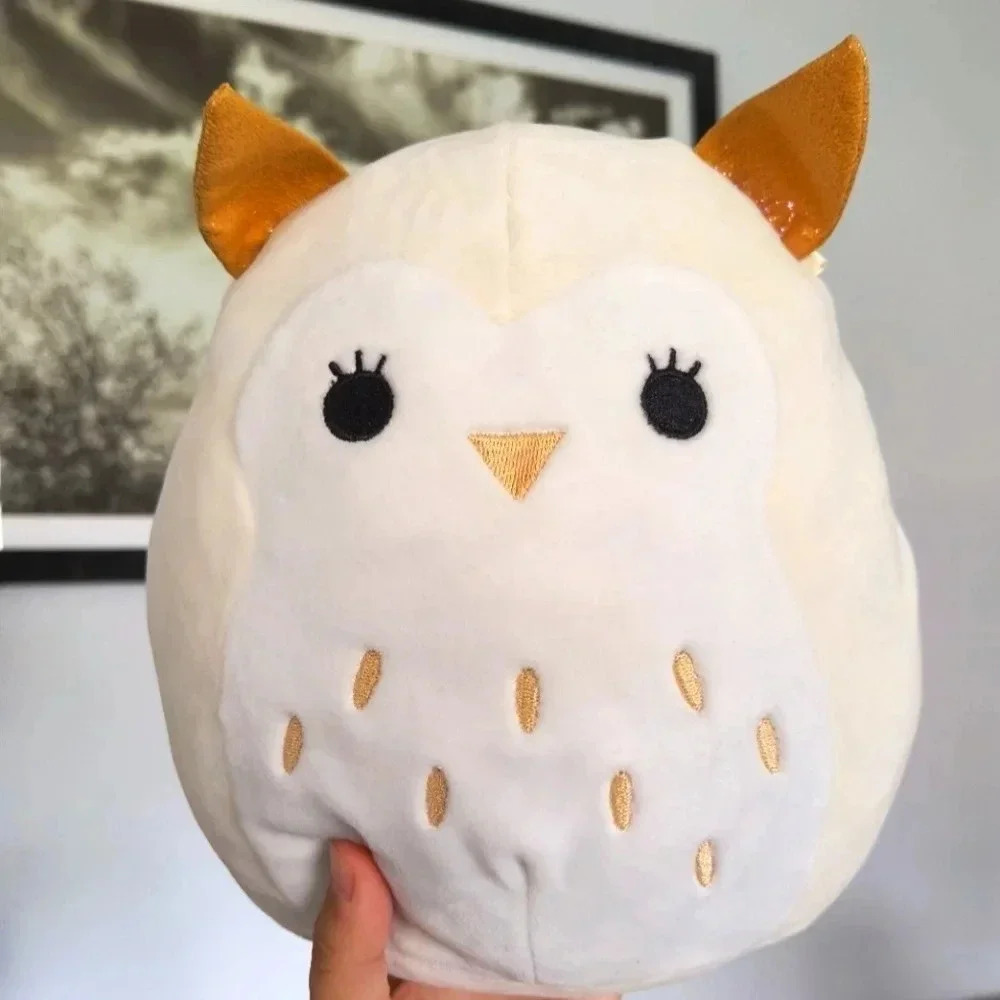 Squishmallows Vee Owl 8” Plush Stuffed Animal kids toy white tan children women